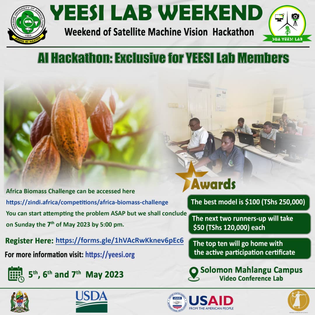 Yeesi Lab hackathon poster